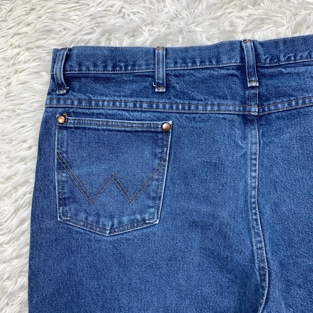 Wrangler Jeans 40x31 Blue Pants 936PWD Cowboy Slim Rigid Western Denim Tag 40x32